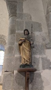 Statue de St Jacques le Majeur Eglise de St Etienne La Geneste